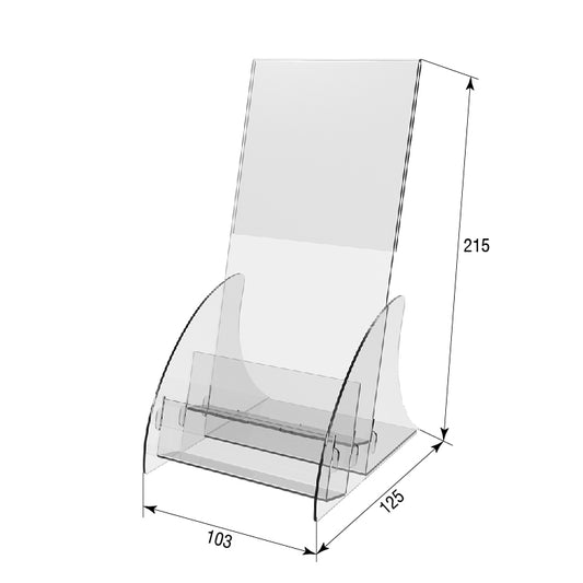 Business card holder 2-tier + stand for Eurobooklet