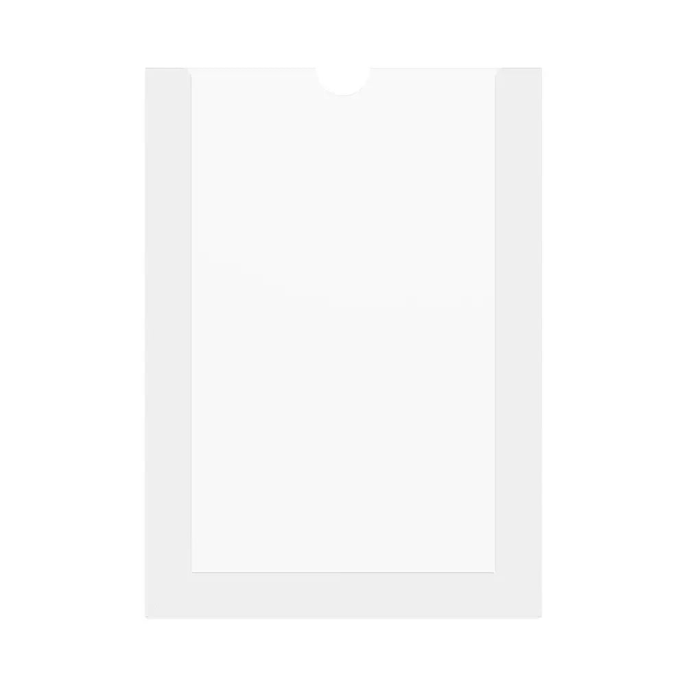 Set 5 pieces, Paper holder A7 format 105x74mm, PET 0.7mm, document display with mounting tape, Acrylic Paper holder, Acrylic display, Acrylic document holder