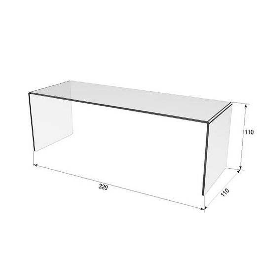 Soporte acrílico para productos, Juego de 4 piezas, 2 piezas, 1 pieza 110x320x110 Expositor acrílico, Organizador acrílico para productos, Soporte acrílico, Vitrina acrílica