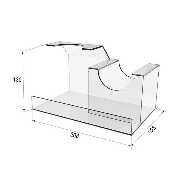 Stand For Hot Dogs, Show display For Goods 208x130x125mm, Shawarma Holder, Stands For Goods, Shelves For Products, Display For Goods