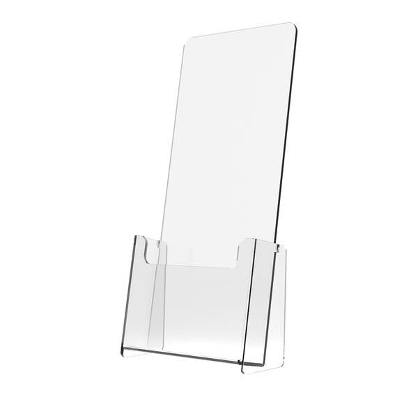 Acrylic Display Stand, Acrylic Brochure Holder, Clear Display Stand, Acrylic Products, Dimensions 130x30x300, Promotional Display Stand, Informational stand