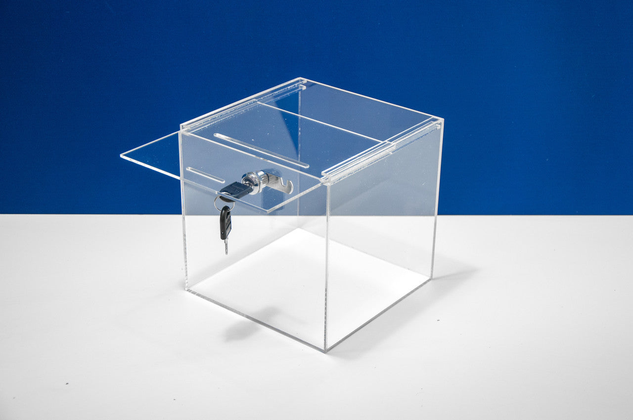 Donation box 200x200x200 mortise lock
