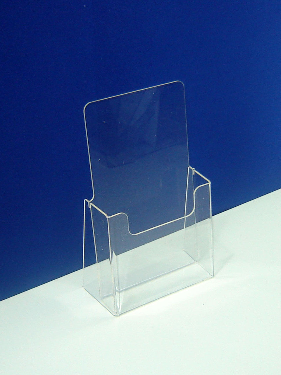 Set of 2 pcs, Desktop Brochure Holder A6, Acrylic Stand For Brochures 108x60x210mm, Advertising Display Holder, Acrylic Display For Brochures, Stand For Brochures And Flyers, Acrylic Paper Holder