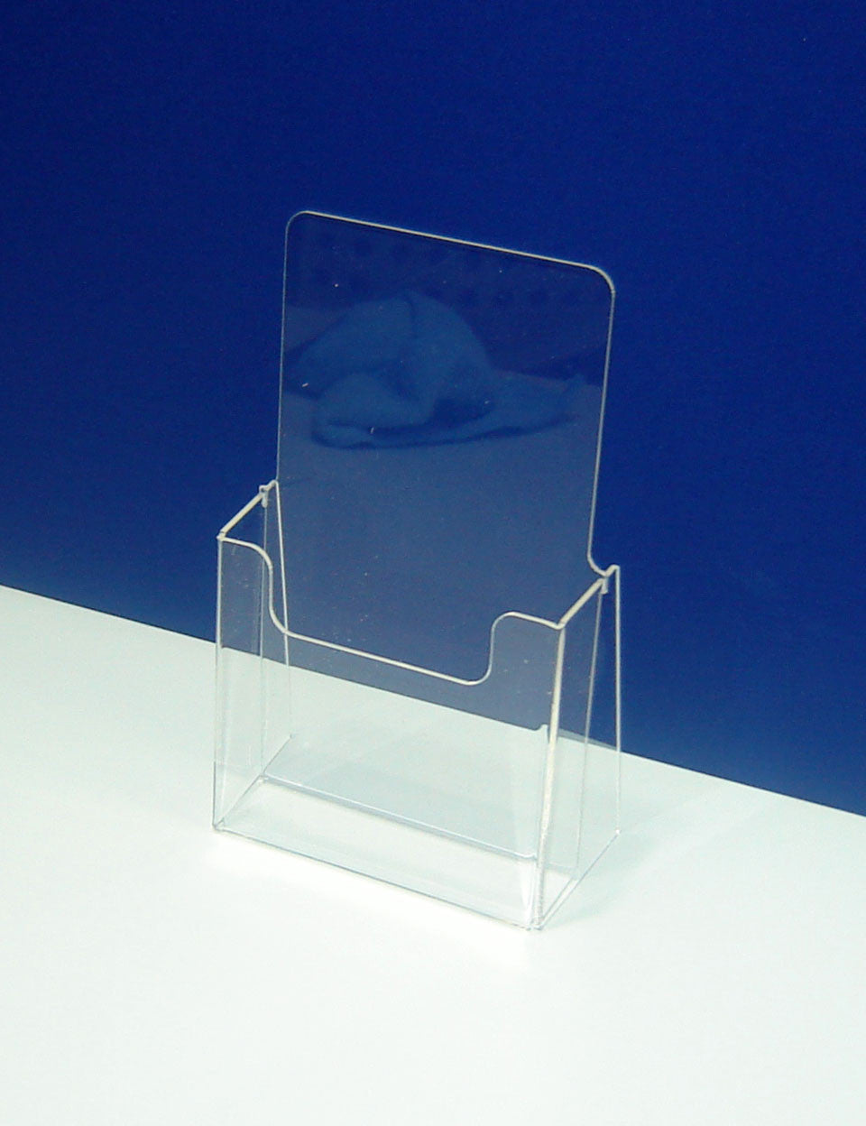 Set of 2 pcs, Desktop Brochure Holder A6, Acrylic Stand For Brochures 108x60x210mm, Advertising Display Holder, Acrylic Display For Brochures, Stand For Brochures And Flyers, Acrylic Paper Holder