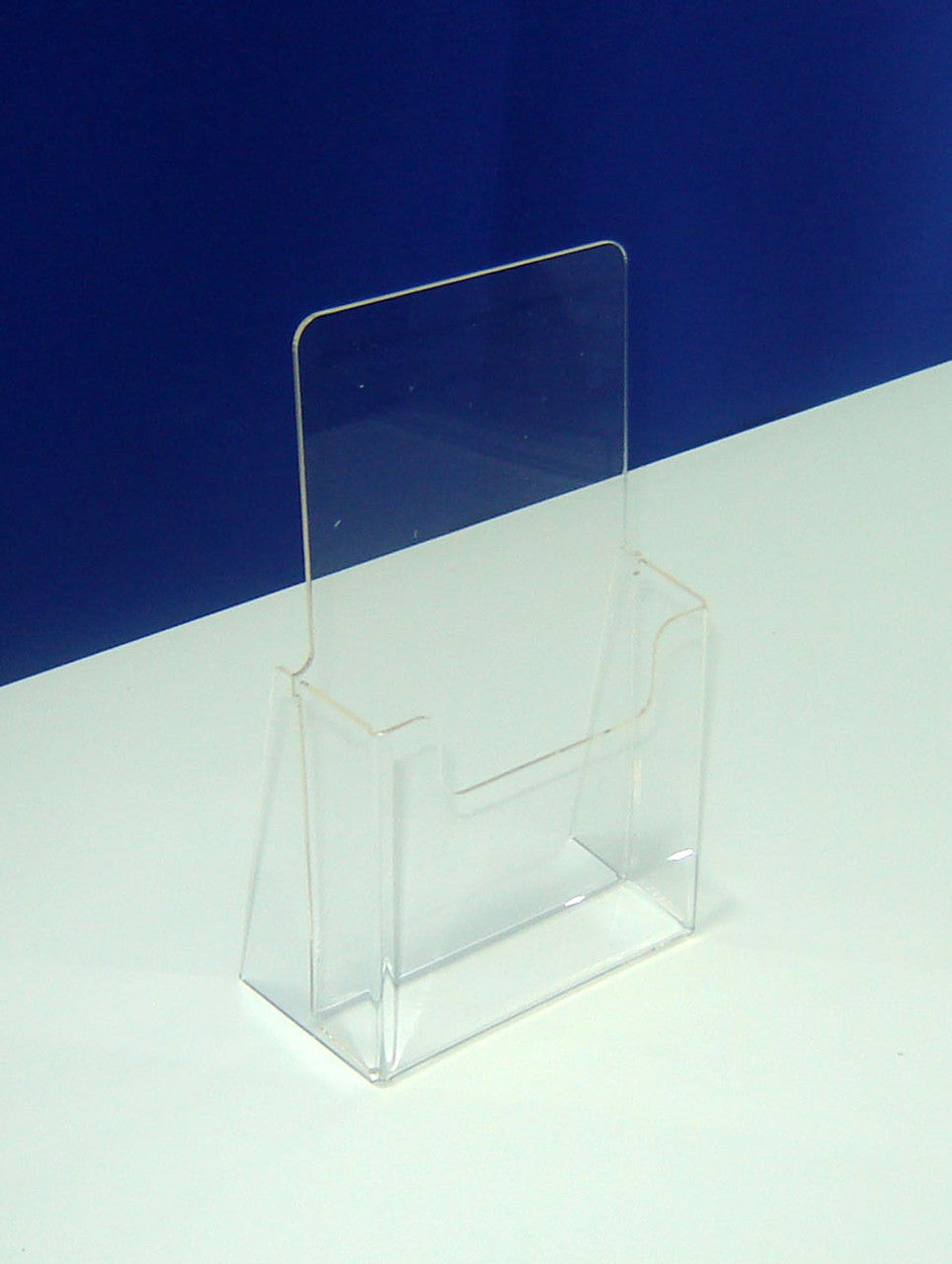Set of 2 pcs, Desktop Brochure Holder A6, Acrylic Stand For Brochures 108x60x210mm, Advertising Display Holder, Acrylic Display For Brochures, Stand For Brochures And Flyers, Acrylic Paper Holder