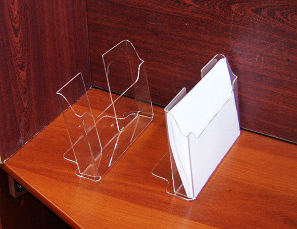 Set 2 pieces, Desktop Brochure Holder A5, Acrylic Stand For Brochures 227x37x140mm, Advertising Display Holder, Acrylic Display For Brochures, Stand For Brochures And Flyers, Acrylic Paper Holder