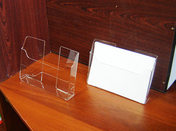 Set 2 pieces, Desktop Brochure Holder A5, Acrylic Stand For Brochures 227x37x140mm, Advertising Display Holder, Acrylic Display For Brochures, Stand For Brochures And Flyers, Acrylic Paper Holder