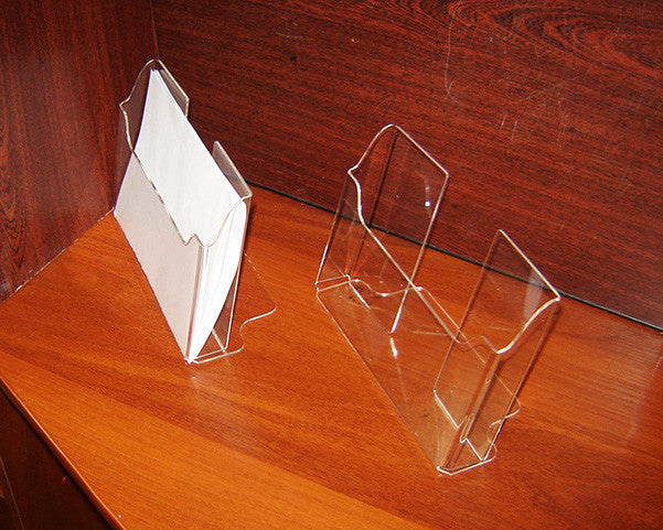 Set 2 pieces, Desktop Brochure Holder A5, Acrylic Stand For Brochures 227x37x140mm, Advertising Display Holder, Acrylic Display For Brochures, Stand For Brochures And Flyers, Acrylic Paper Holder