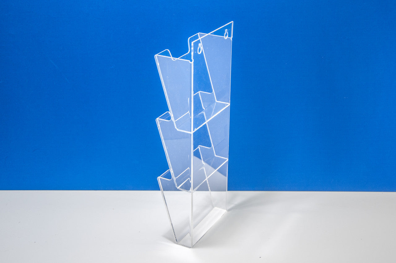 Bolsillo para folletos A5 vertical de 3 niveles