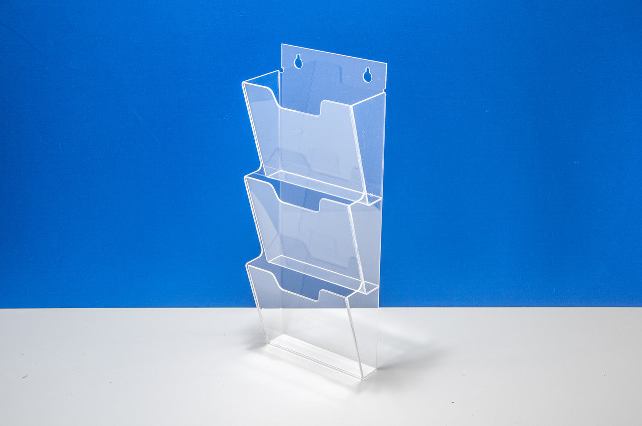 Bolsillo para folletos A5 vertical de 3 niveles
