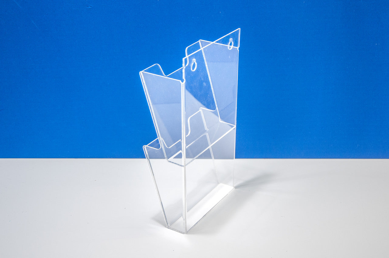 Bolsillo para folletos A5 vertical de 2 niveles