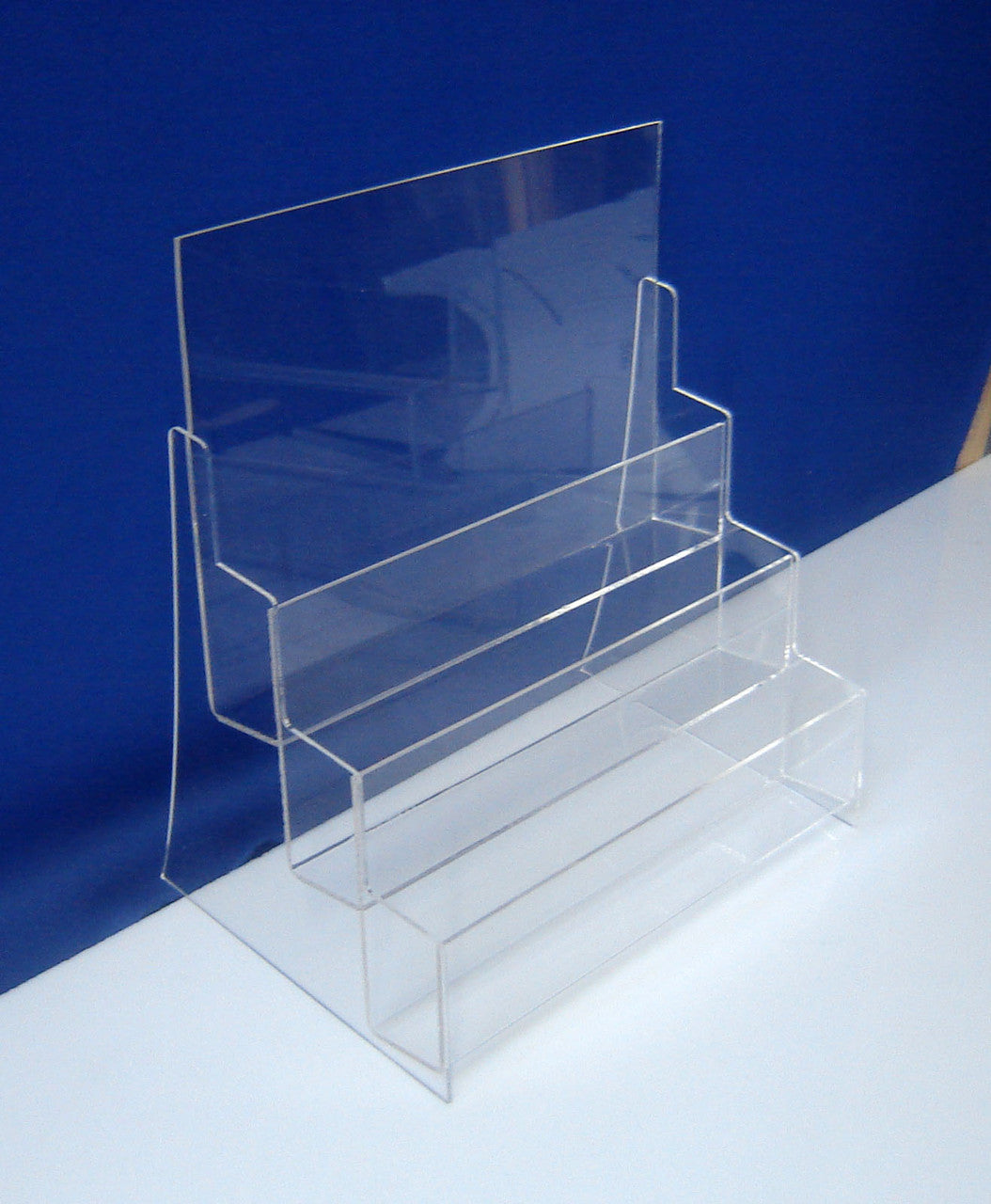 Set 2 pieces, Desktop Brochure Holder A5, Acrylic Stand For Brochures 231x150x218mm, Advertising Display Holder, Acrylic Display For Brochures, Stand For Brochures And Flyers, Acrylic Paper Holder