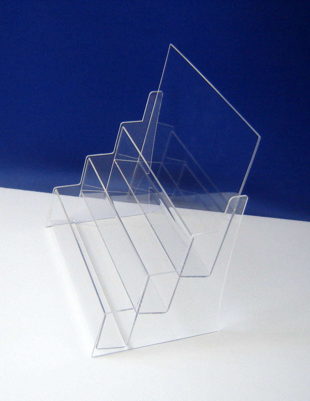 Set 2 pieces, Desktop Brochure Holder A5, Acrylic Stand For Brochures 231x150x218mm, Advertising Display Holder, Acrylic Display For Brochures, Stand For Brochures And Flyers, Acrylic Paper Holder