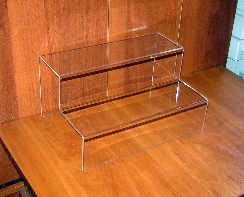 Acrylic Risers Display Stands, 2 Tier Perfume Organizer 300x200x160 mm, Display Shelf & Versatile Cupcake Stand Holder, Display Risers for Figures, Dessert Shelves for Party for Decoration
