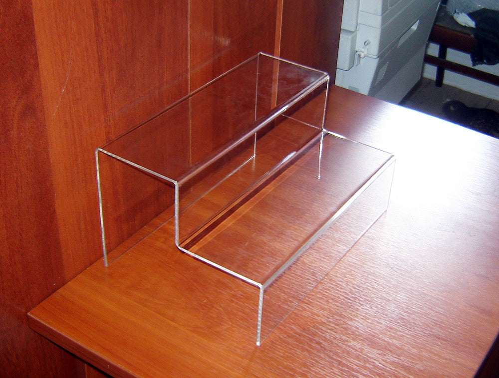 Acrylic Risers Display Stands, 2 Tier Perfume Organizer 300x200x160 mm, Display Shelf & Versatile Cupcake Stand Holder, Display Risers for Figures, Dessert Shelves for Party for Decoration