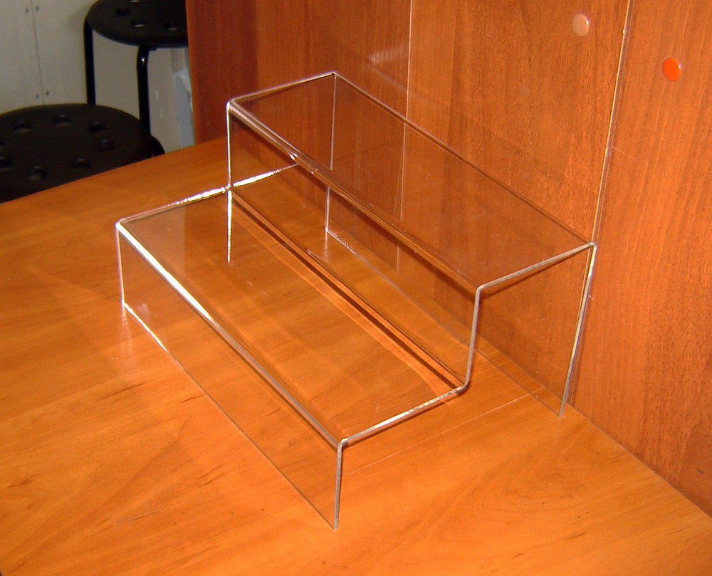 Acrylic Risers Display Stands, 2 Tier Perfume Organizer 300x200x160 mm, Display Shelf & Versatile Cupcake Stand Holder, Display Risers for Figures, Dessert Shelves for Party for Decoration