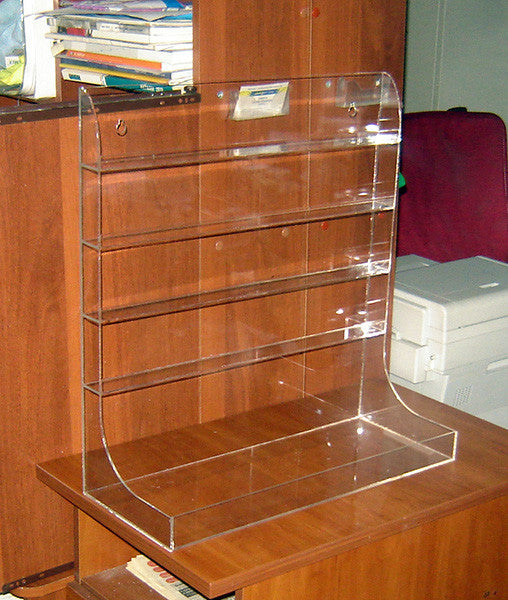4-layer varnish stand with a shelf for bottles 500x206x533 mm