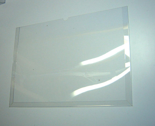 Portapapeles horizontal A3, Expositor de documentos 420x297mm, Expositor de pósteres, Bolsillo informativo sin cinta de montaje