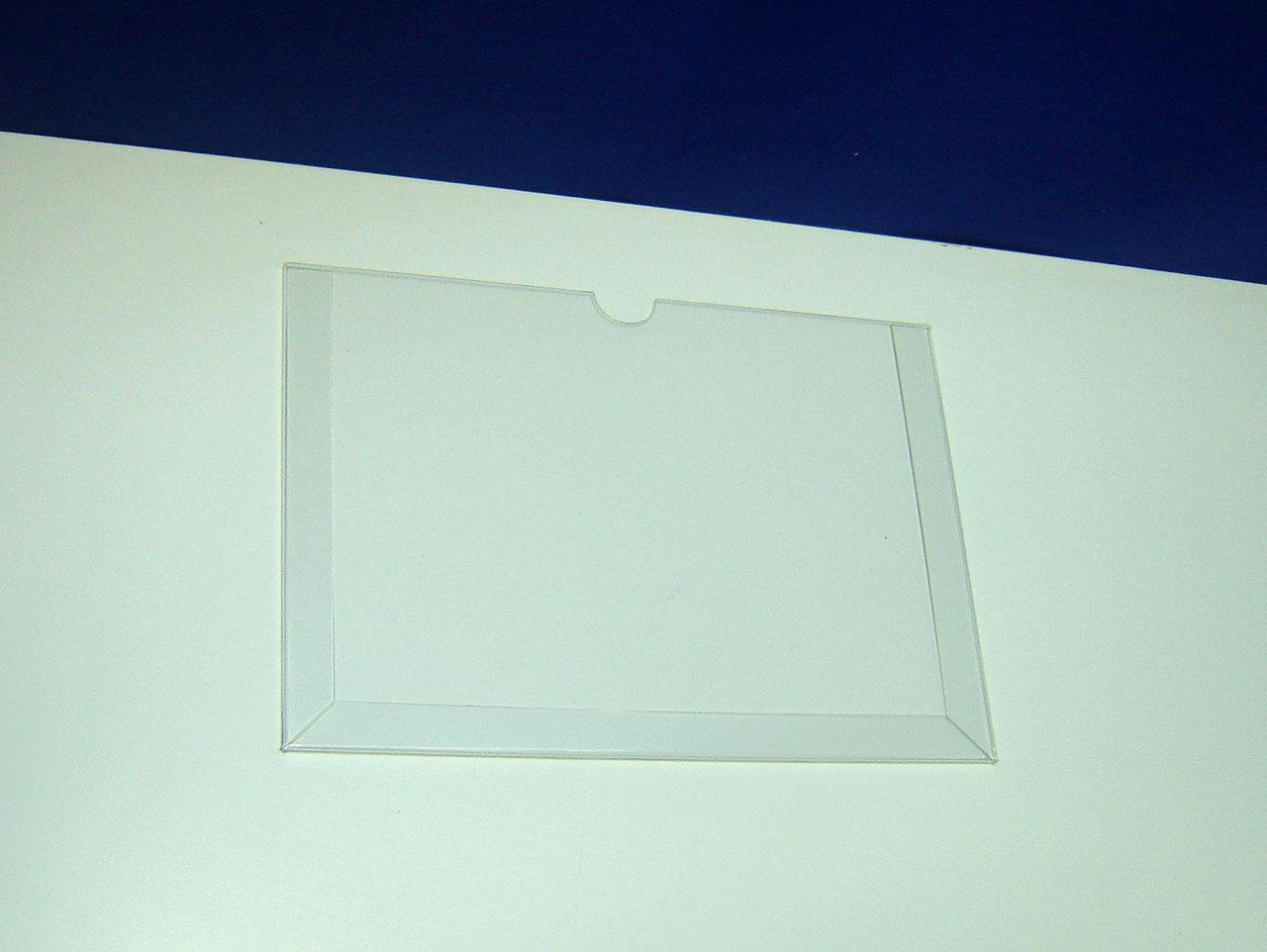 Set 5 pieces, Horizontal paper holder A5 format 210x148mm, PET 0.7mm, document display without mounting tape, Acrylic Paper holder, Acrylic display, Acrylic document holder