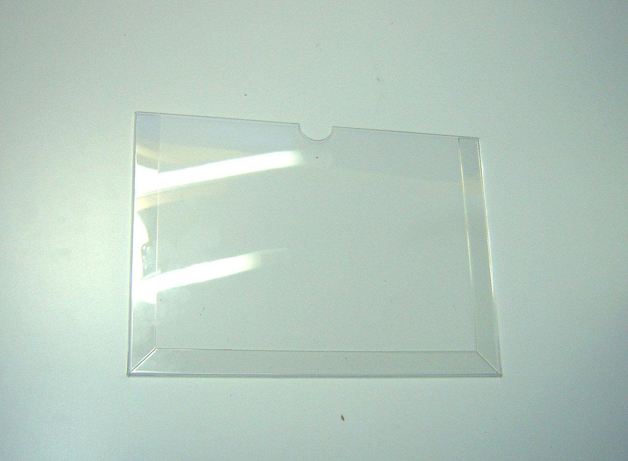 Set 5 pieces, Horizontal paper holder A5 format 210x148mm, PET 0.7mm, document display without mounting tape, Acrylic Paper holder, Acrylic display, Acrylic document holder