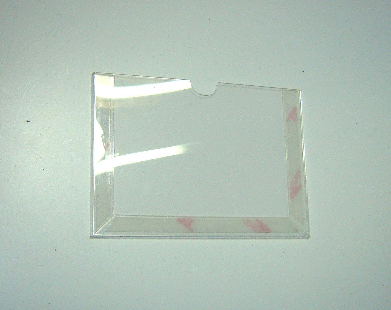 Set 5 pieces, Horizontal Paper holder A6 format 105x148mm, PET 0.7mm, document display with mounting tape, Acrylic Paper holder, Acrylic display, Acrylic document holder