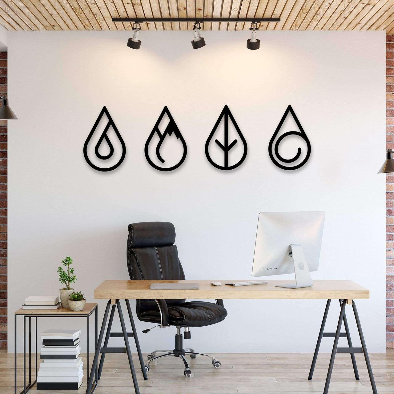 4 Elements – Wooden wall decor