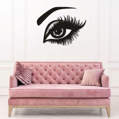 Designer wall panel made of wood for a beauty salon