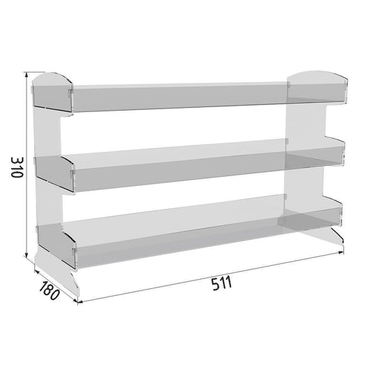 3-tier nail polish shelf 511x180x310