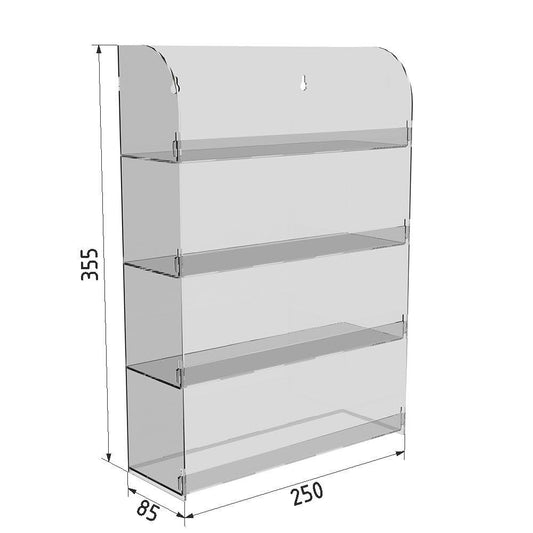 Shelf for small items 4-tier 355x250x85 mm