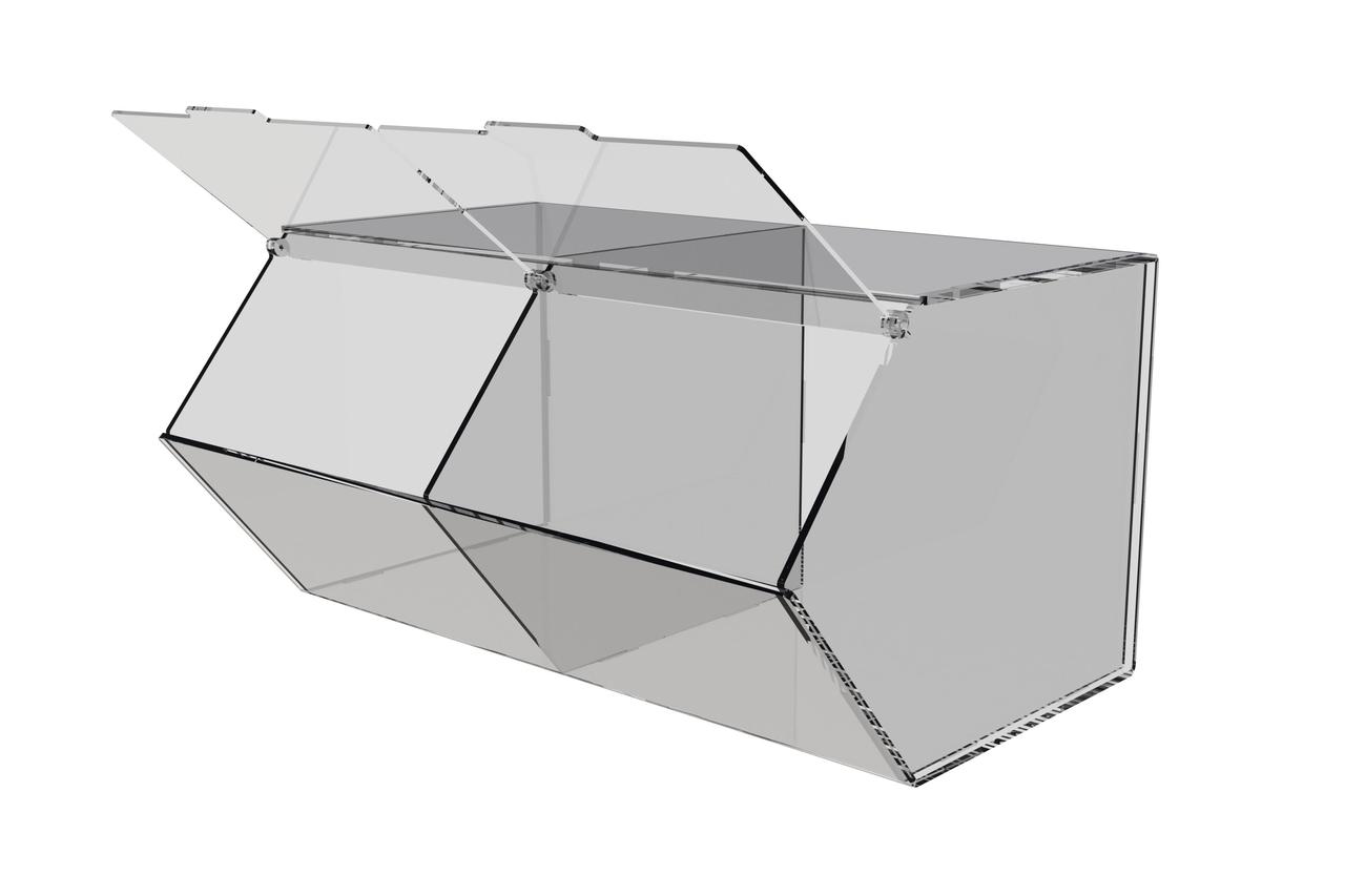 Dispenser for marmalade, snacks, nuts 2 cells
