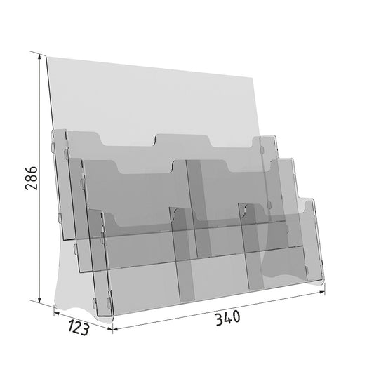 настільна буклетниця на 3 А6 2 А5 1 А4