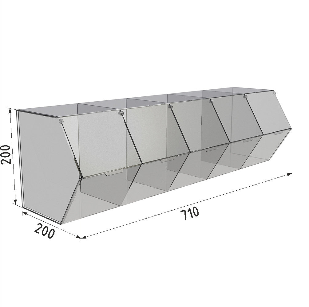 Dispenser for marmalade, snacks, nuts 5 cells