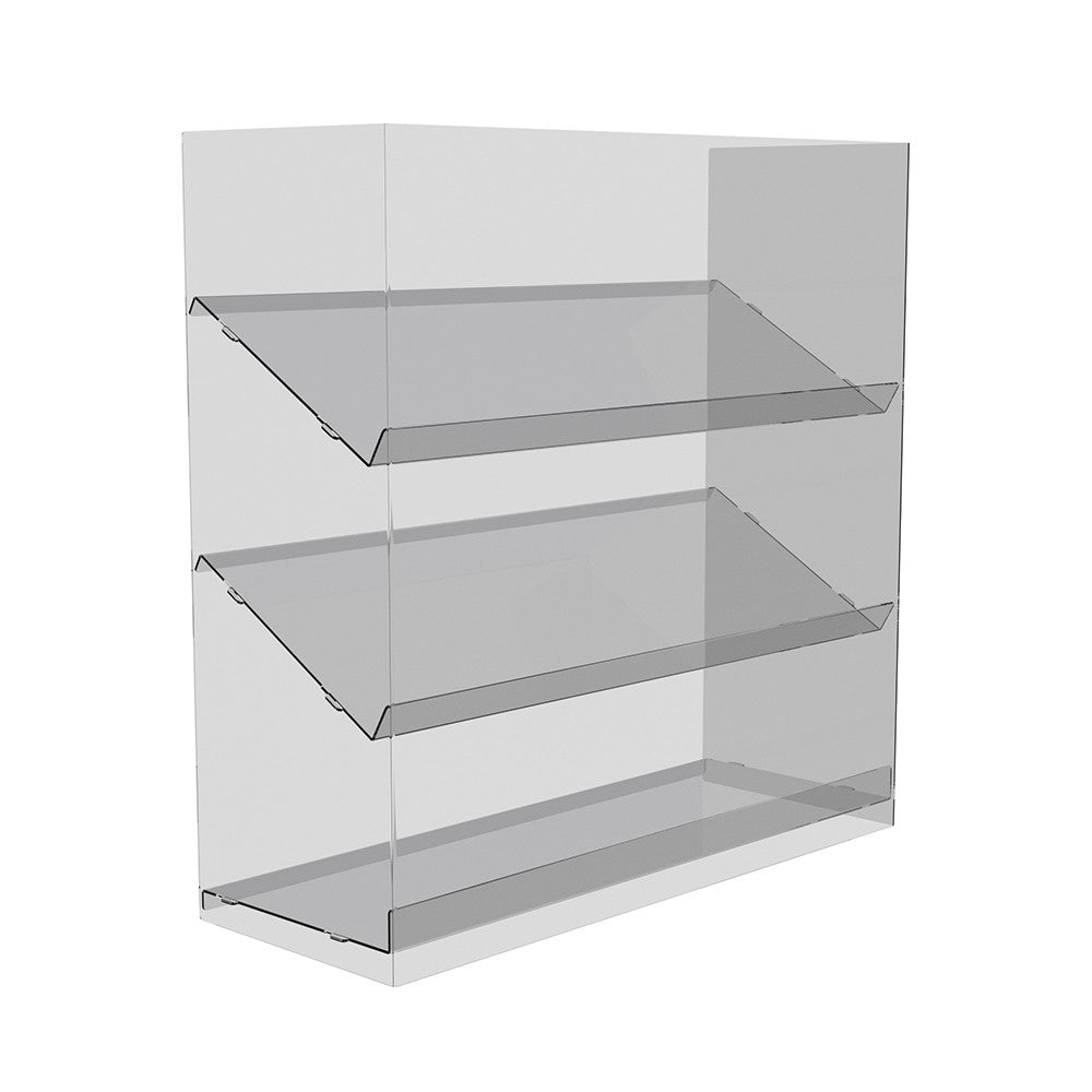 Acrylic display stand, Acrylic Stand for candy bars, Acrylic Organizer 3 shelves, Acrylic stand 400x400x150mm, Acrylic Showcase, Acrylic Stand for Products