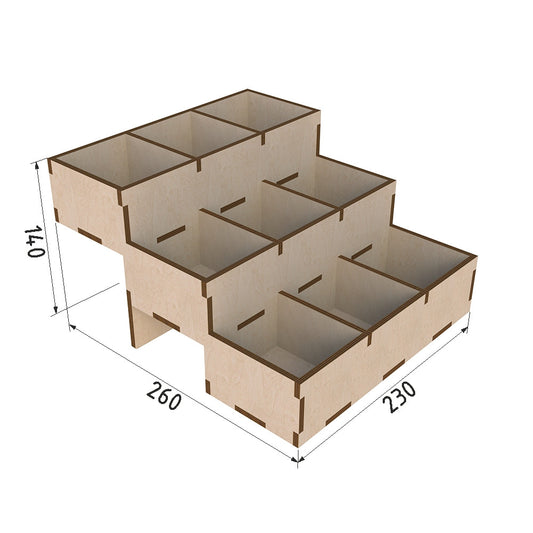 Organizador para té (madera) 26*23cm