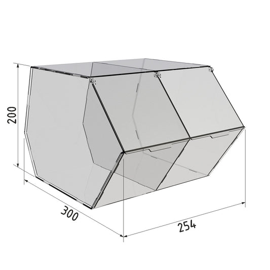 Dispenser for marmalade, snacks, nuts 2 cells