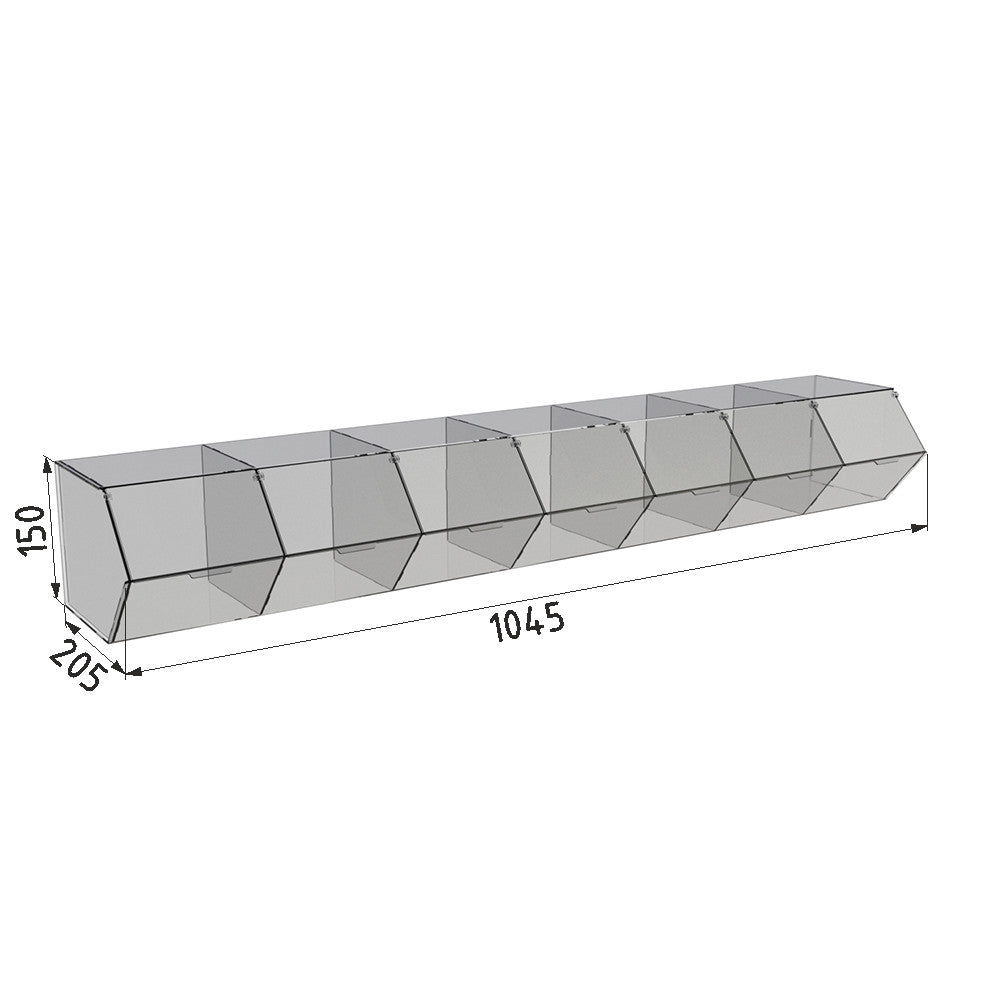 Dispenser for marmalade, snacks, nuts 7 cells
