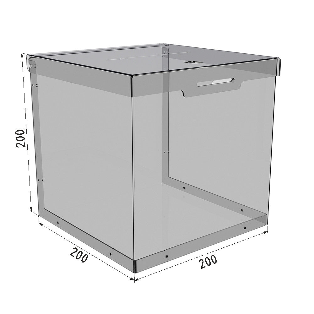 Donation box 200x200x200 PET 1.5 mm