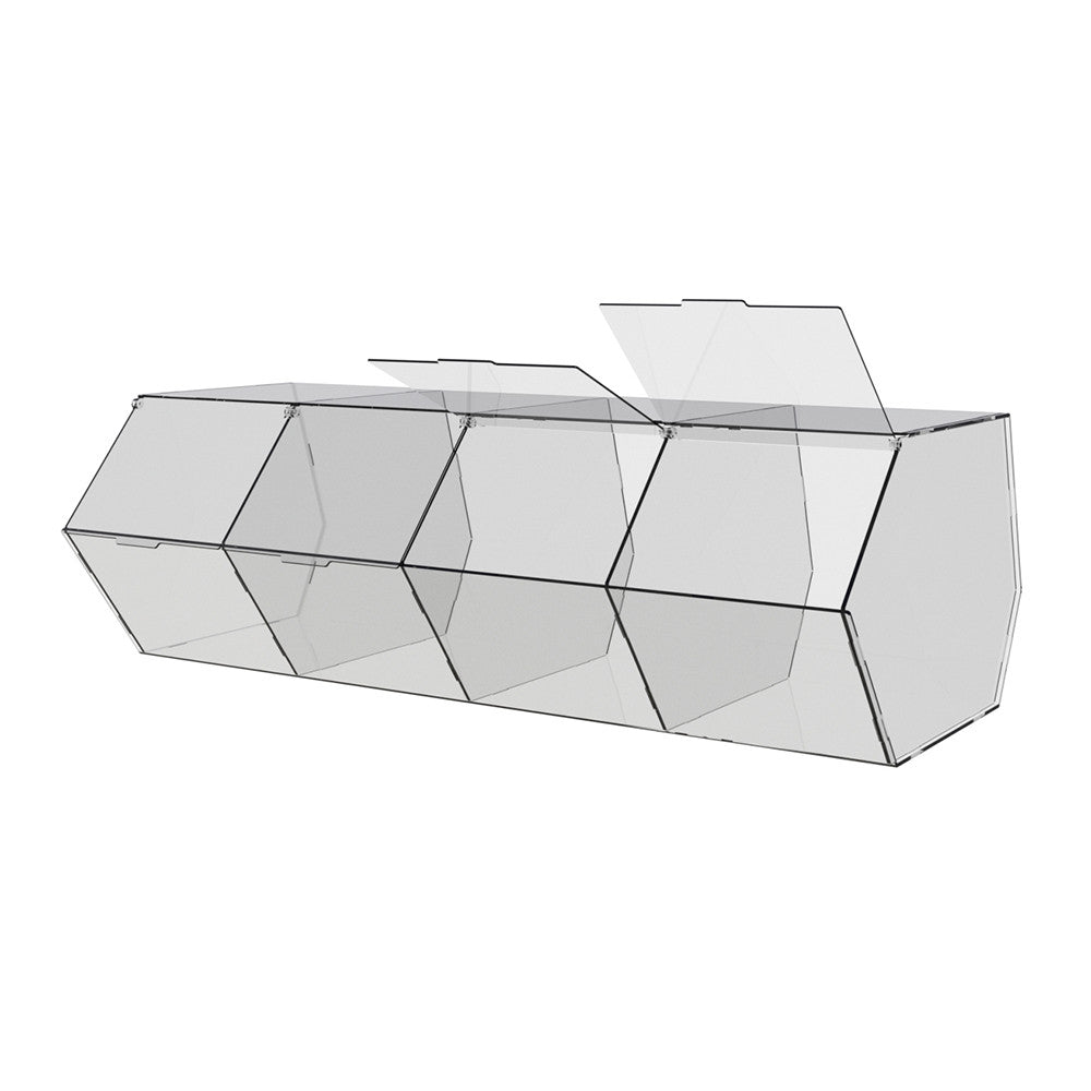 Dispenser for marmalade, snacks, nuts 4 cells