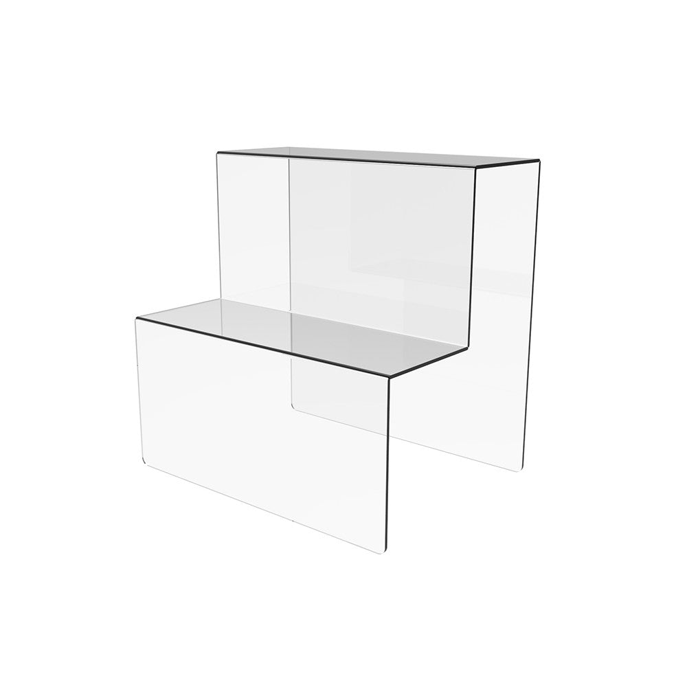Acrylic Risers Display Stands, 2 Tier Perfume Organizer 150x200x150mm, Display Shelf & Versatile Cupcake Stand Holder, Display Risers for Figures, Dessert Shelves for Party for Decoration