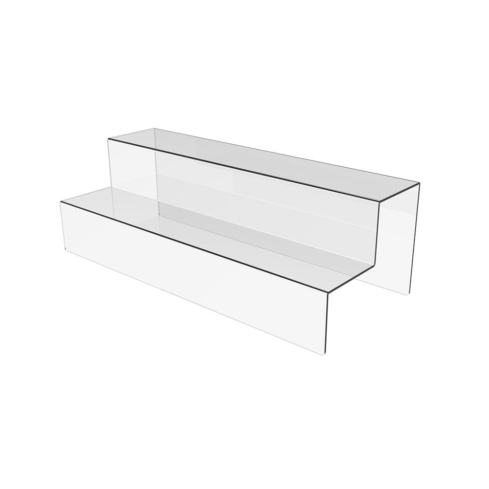 Acrylic Risers Display Stands, 2 Tier Perfume Organizer 500x200x160mm, Display Shelf & Versatile Cupcake Stand Holder, Display Risers for Figures, Dessert Shelves for Party for Decoration