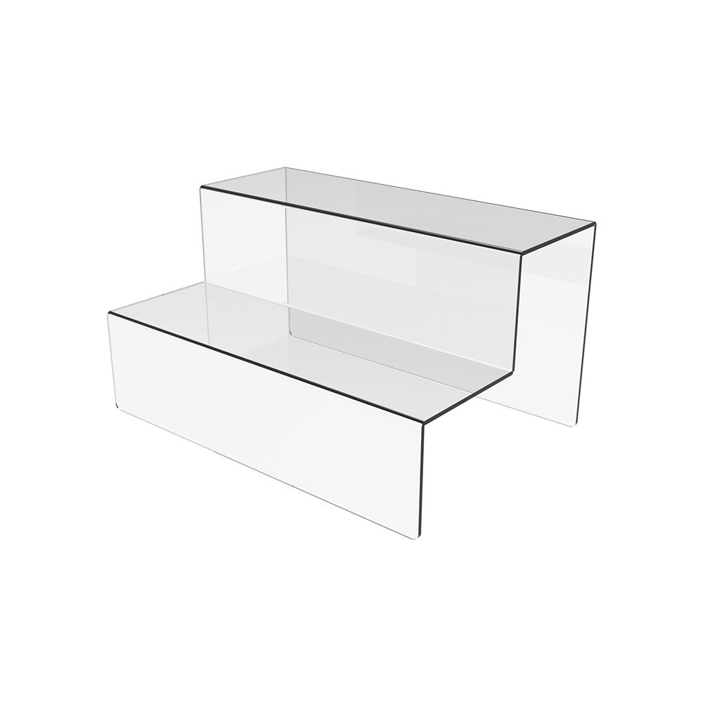Acrylic Risers Display Stands, 2 Tier Perfume Organizer 300x200x160 mm, Display Shelf & Versatile Cupcake Stand Holder, Display Risers for Figures, Dessert Shelves for Party for Decoration