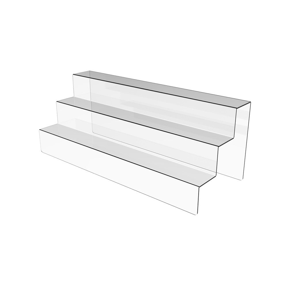 Acrylic stand for products 3 steps 400x150x150mm, Acrylic display, Acrylic display for products, Acrylic Organizer for products, Acrylic Stand, Acrylic Showcase