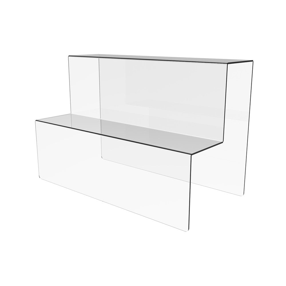 Acrylic stand for products 2 steps 300x200x150mm, Acrylic display, Acrylic display for products, Acrylic Organizer for products, Acrylic Stand, Acrylic Showcase