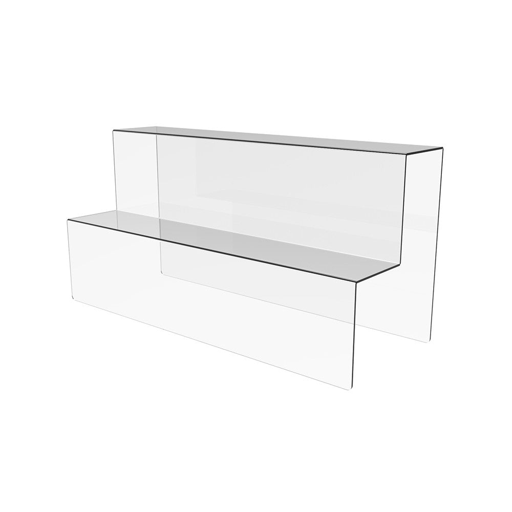Acrylic stand for products 2 steps 400x200x150mm, Acrylic display, Acrylic display for products, Acrylic Organizer for products, Acrylic Stand, Acrylic Showcase