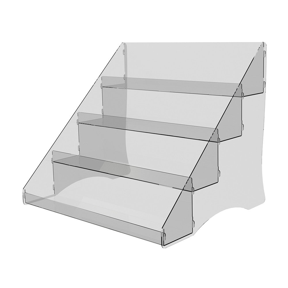 Acrylic Risers Display Stands, 4 Tier Perfume Organizer Display Shelf & Versatile Cupcake Stand Holder, Display Risers for Figures, Dessert Shelves for Party for Decoration 300x300x350mm