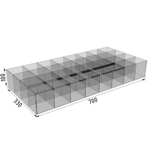 32-cell box for erasers and small items
