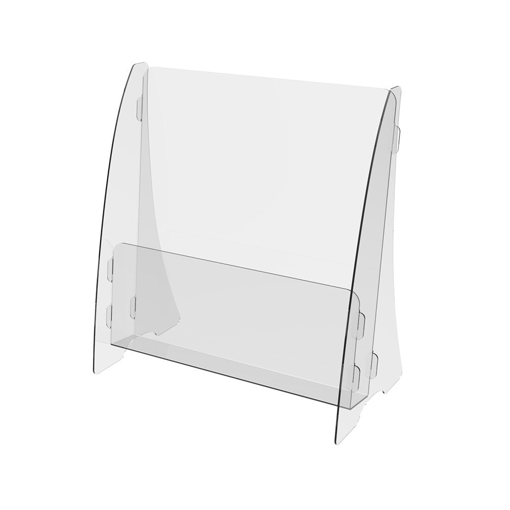 Set of 2 pcs, Desktop Brochure Holder A5, Acrylic Stand For Brochures 154x85x170mm, Advertising Display Holder, Acrylic Display For Brochures, Stand For Brochures And Flyers, Acrylic Paper Holder