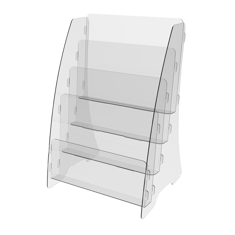 Set 2 pieces, Booklet holder, Paper holder A4 , 215x210x340mm, Acrylic Stand, Acrylic Display, Advertising Stand, Exhibition Equipment, Information Stand, Acrylic Brochure Holder