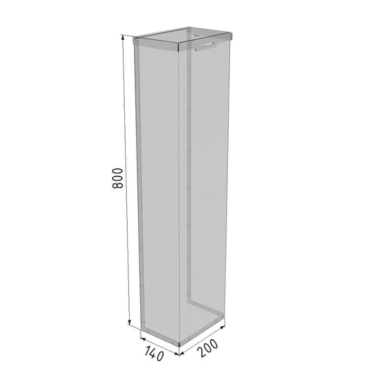 Caja de donaciones 800x200x140