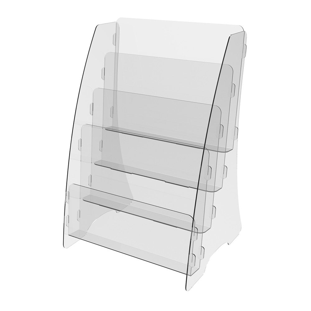 Set 2pieces, Booklet holder 210x221x340mm, Acrylic Stand, Acrylic Display, Advertising Stand, Exhibition Equipment, Information Stand, Acrylic Brochure Holder